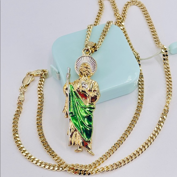 Other - Saint Jude And Chain Gold Laminated 14k